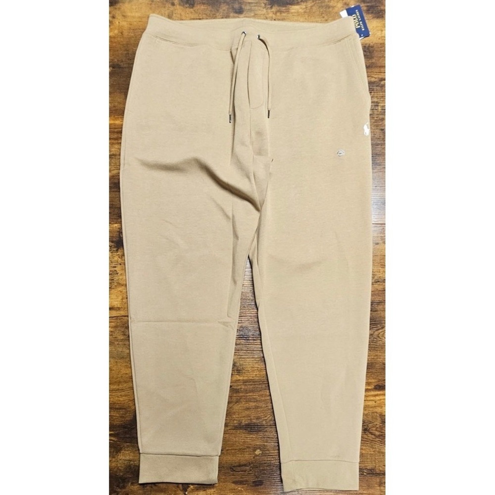 Polo Ralph Lauren Men's Size 2XLT Beige Khaki Jogger Pants Logo NWT